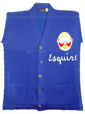 Lot 380 - Esquire Eskie Sweater 1930s Royal blue knit...