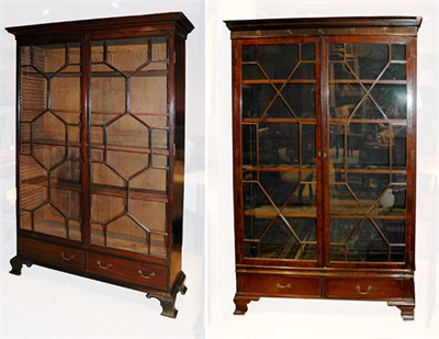 Lot 430 - Companion Pair of George III Style Mahogany...