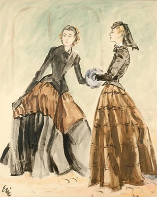 Lot 374 - Eric Carl Ericson Women in Copper Colored...