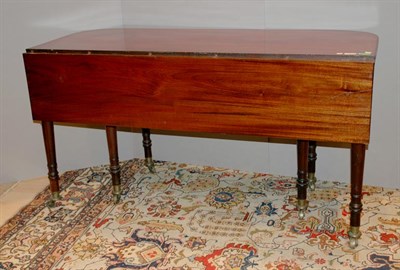 Lot 604 - Regency Mahogany Drop-Leaf Dining Table Of...