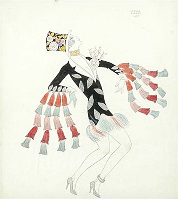 Lot 381 - George Barbier Theater Illustration 1925...