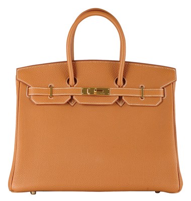 Lot 321 - Hermes Tan Togo Leather Birkin Bag French,...