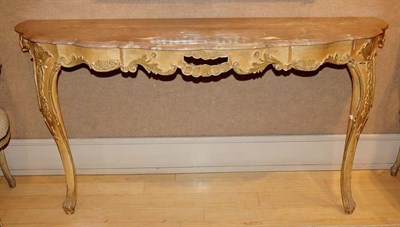 Lot 3510 - Italian Rococo Style Marble Top Polychrome...