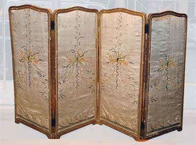 Lot 2331 - Louis XV Style Gilt-Wood and Silk Embroidered...