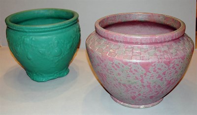 Lot 1149A - Two Pottery Jardinieres Height of taller 9 1/2...