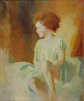 Lot 1256 - Jean MacLane 1878-1964 FLAMING CURLS, 1926 Oil...