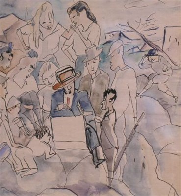 Lot 4037 - Jules Pascin French, 1885-1930 THE TOWN SCRIBE...