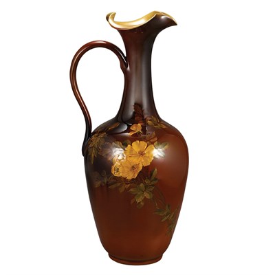Lot 347 - Rookwood Pottery Ewer Painted with yellow...