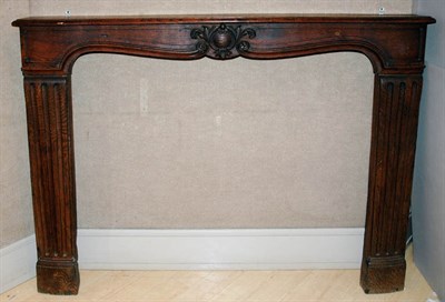 Lot 1152 - Neoclassical Style Carved Oak Fireplace...