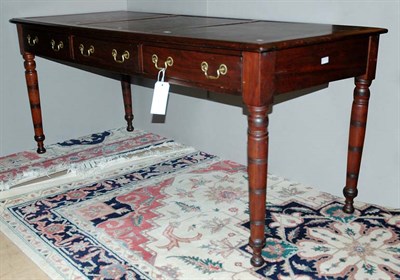 Lot 1119 - Victorian Fruitwood Three-Drawer Writing Desk...