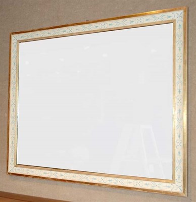 Lot 1157 - Gilt and Painted Wood Mirror Height 38 inches,...