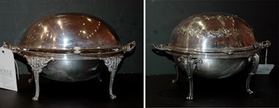 Lot 1252 - Two Victorian Style Silver Plated Breakfast...