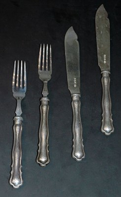 Lot 1263 - English Silver Fruit Service In original...