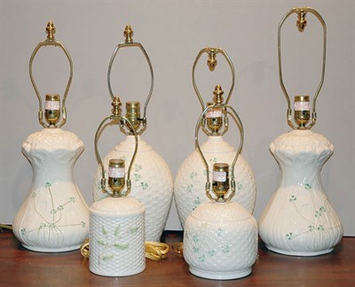 Lot 1198 - Miscellaneous Group of Six Belleek Porcelain...