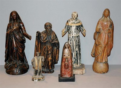 Lot 1111 - Miscellaneous Group of Carved Wood Figures...