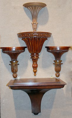 Lot 1189 - Group of Five Neoclassical Style Wood Brackets...