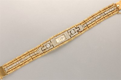 Lot 1308 - Diamond Wristwatch