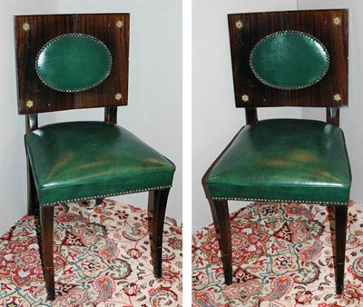 Lot 1134 - Set of Four Neoclassical Style Mahogany Panel...