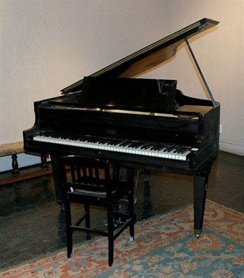Lot 1138 - Stuyvesant Mahogany Baby Grand Piano with...