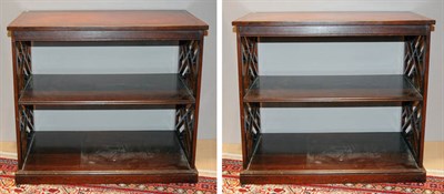 Lot 1143 - Pair of Georgian Style Leather Top Mahogany...