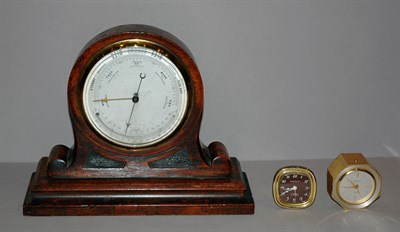 Lot 1216 - Tiffany & Co. Metal Desk Clock and T. Anthony...