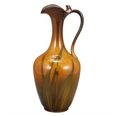 Lot 350 - Rookwood Pottery Ewer With a trefoil mouth,...