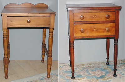 Lot 1180 - Two American Side Tables 19th Century...