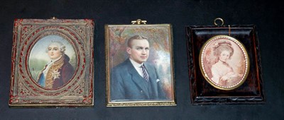 Lot 1203 - Miscellaneous Group of Miniature Portraits and...