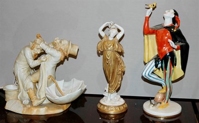 Lot 1214 - Group of Five Continental Porcelain Figures...