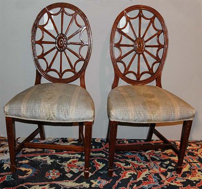 Lot 2450 - Set of Eight George III Style Mahogany Dining...