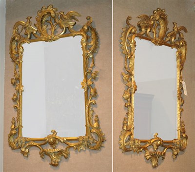 Lot 2290 - Pair of George III Style Gilt-Wood Mirrors...