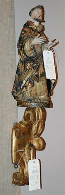 Lot 331 - South American Polychrome and Gilt Decorated...