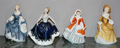 Lot 1218 - Group of Four Royal Doulton Porcelain Figures