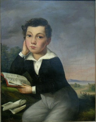 Lot 1041 - Continental School 19th Century PORTRAIT OF A...