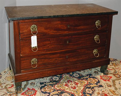Lot 298 - Empire Gilt-Bronze Mounted Mahogany Commode...