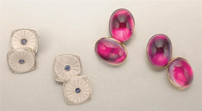 Lot 1337 - Two Pairs of Cufflinks