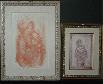 Lot 3140 - Edna Hibel MOTHER AND BABY and MOTHER AND...