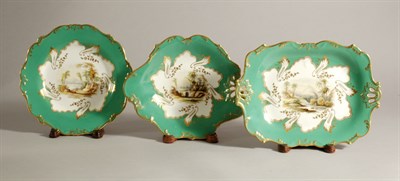 Lot 447 - English Porcelain Dessert Service Early 19th...