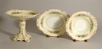 Lot 422 - Copeland & Garrett Porcelain Dessert Service...