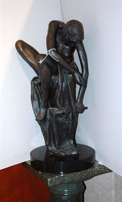 Lot 2418 - Patinated-Bronze Figure of a Female Nude...