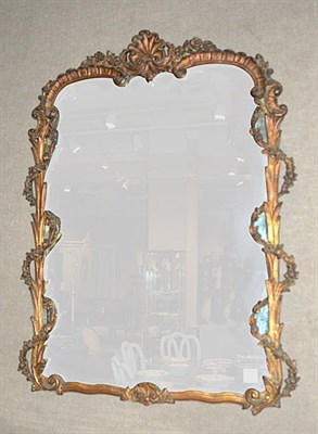 Lot 4147 - Rococo Style Gilt-Wood Mirror Height 46 inches,...