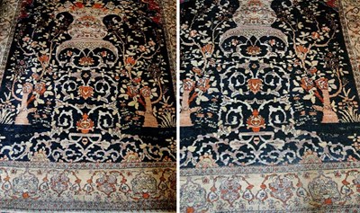 Lot 704 - Pair of Isfahan Prayer Rugs Central Persia,...