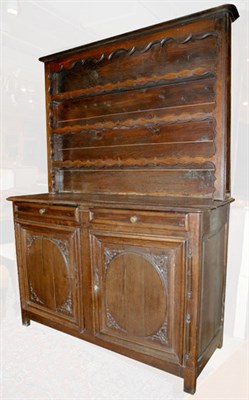 Lot 305 - Provincial Louis XV Oak Buffet a Deux Corps...