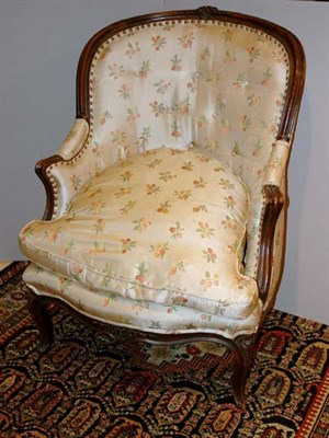 Lot 478 - Louis XV Beechwood Bergere Mid 18th century...