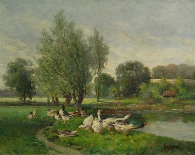 Lot 4015 - Jacques van Coppenolle Swiss, 1878-1915 GEESE...