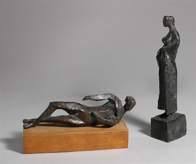 Lot 88 - Mario Negri Italian, 1916-1987 RECLINING WOMAN,...