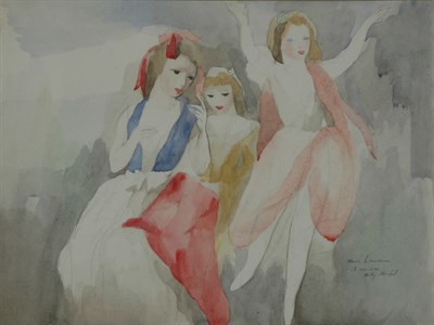 Lot 1025 - Marie Laurencin French, 1883-1956 JEUNE FEMME...