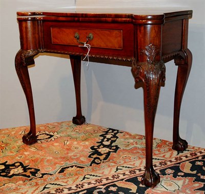 Lot 4474 - Georgian Style Mahogany Fold-Over Tea Table...
