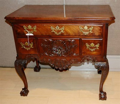 Lot 2275 - Chippendale Style Mahogany Dressing Table In...