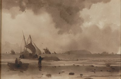 Lot 1199 - William Bradford 1827-1892 FISHERMEN ON THE...